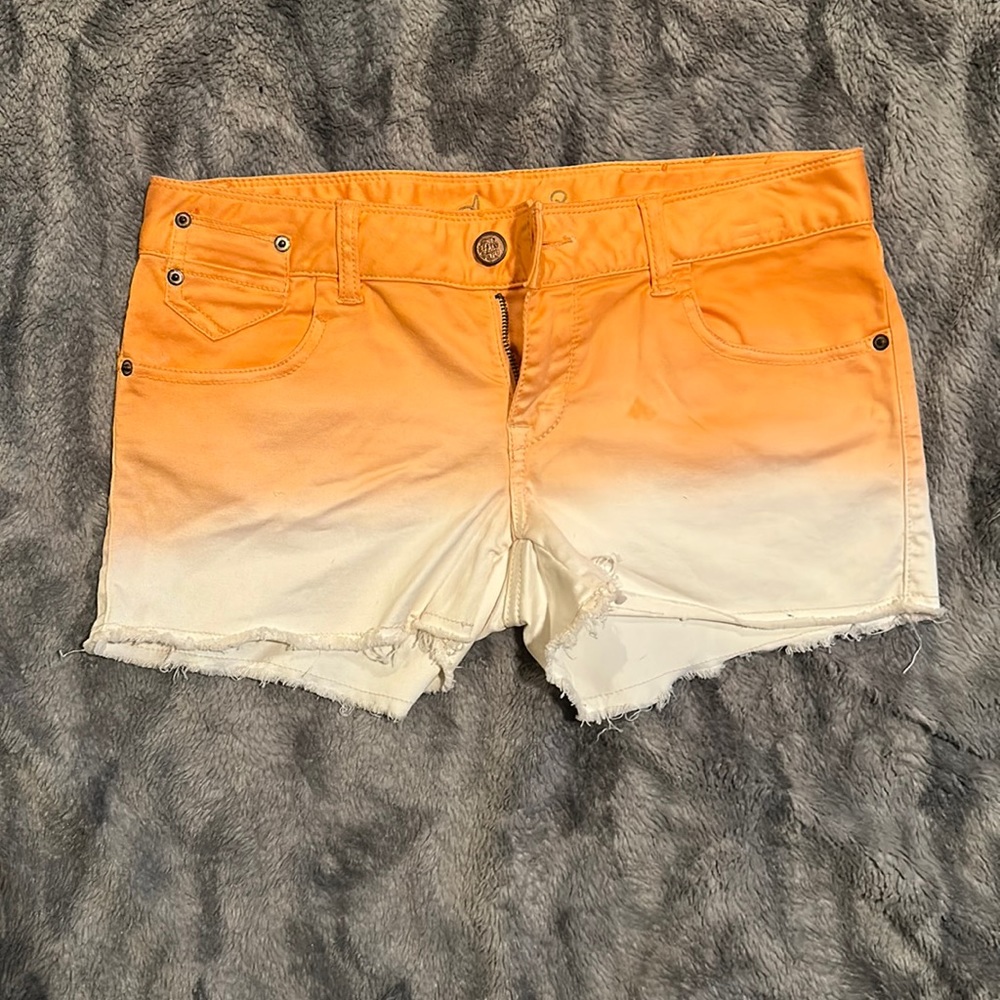 Orange and White Shorts